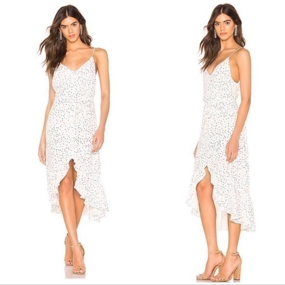 Rails Frida Ivory Speckled Dot midi dress - Picture 1 of 13
